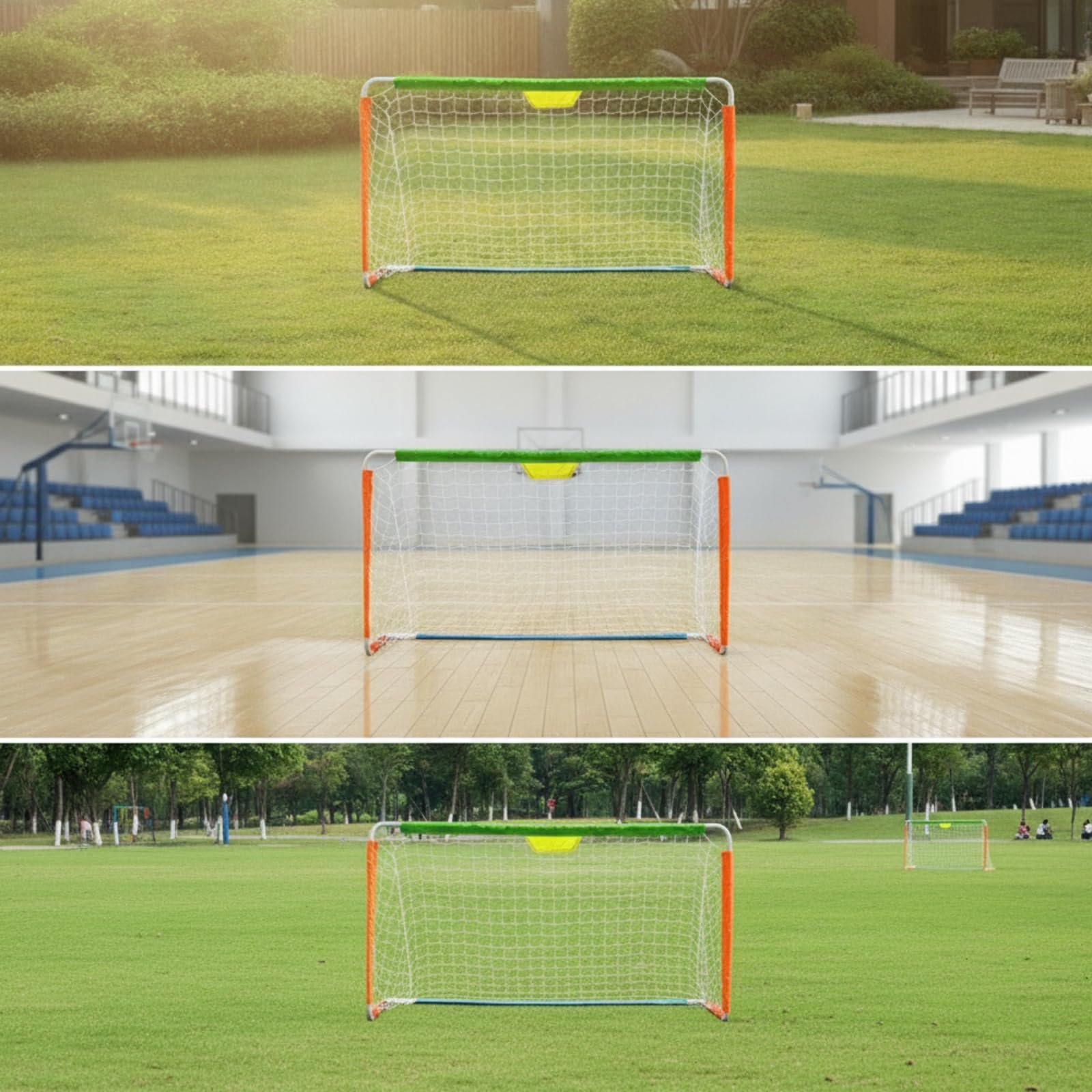 Porta da Calcio Pieghevole Compatto | Mini Porta da Calcio, Stabile, per Giardino, Allenamento