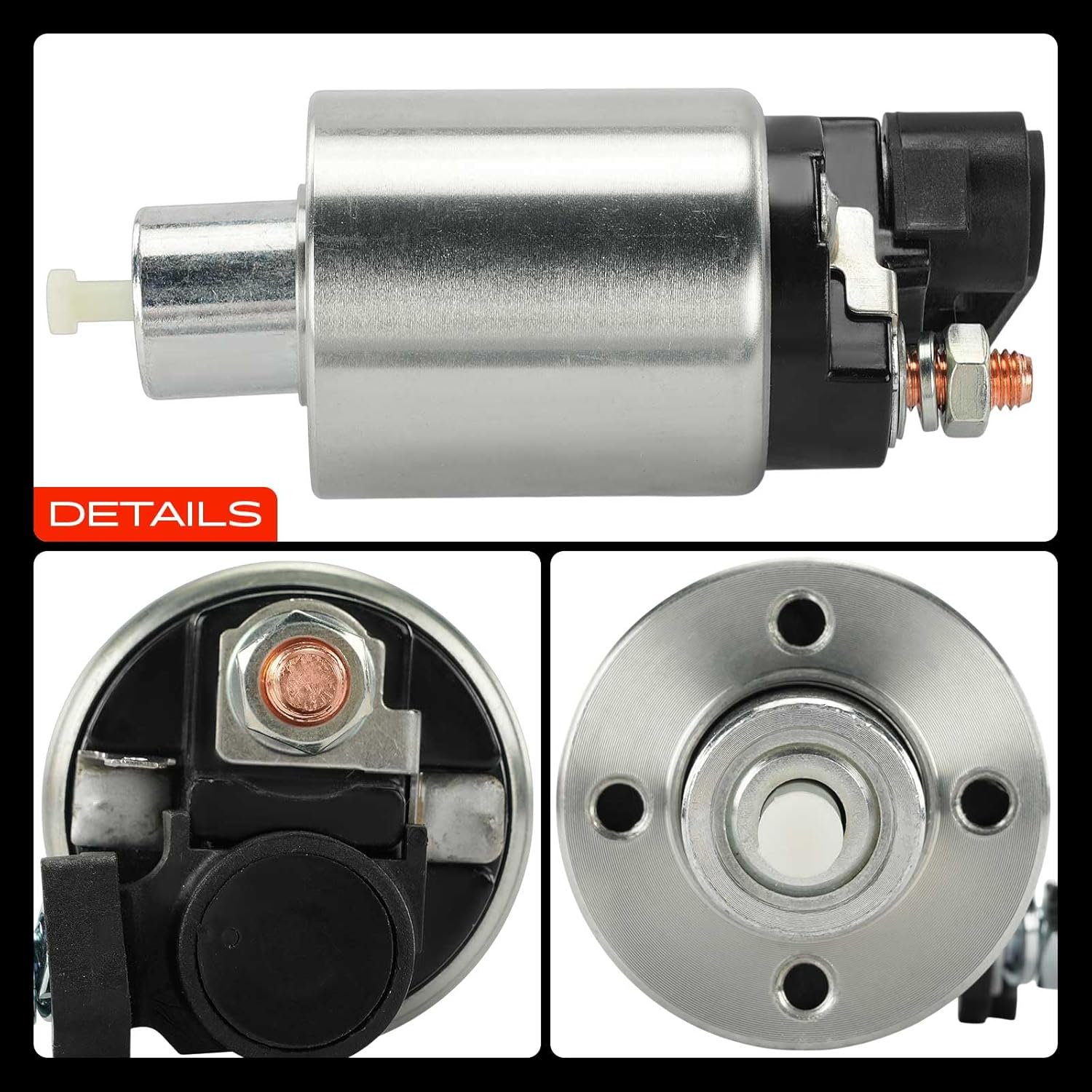 A-Premium Starter Solenoid Compatible with Mazda Models - 3 2004-2009, 6 2003-2010, 5 2006-2010, CX-7 2007-2009 - 12V