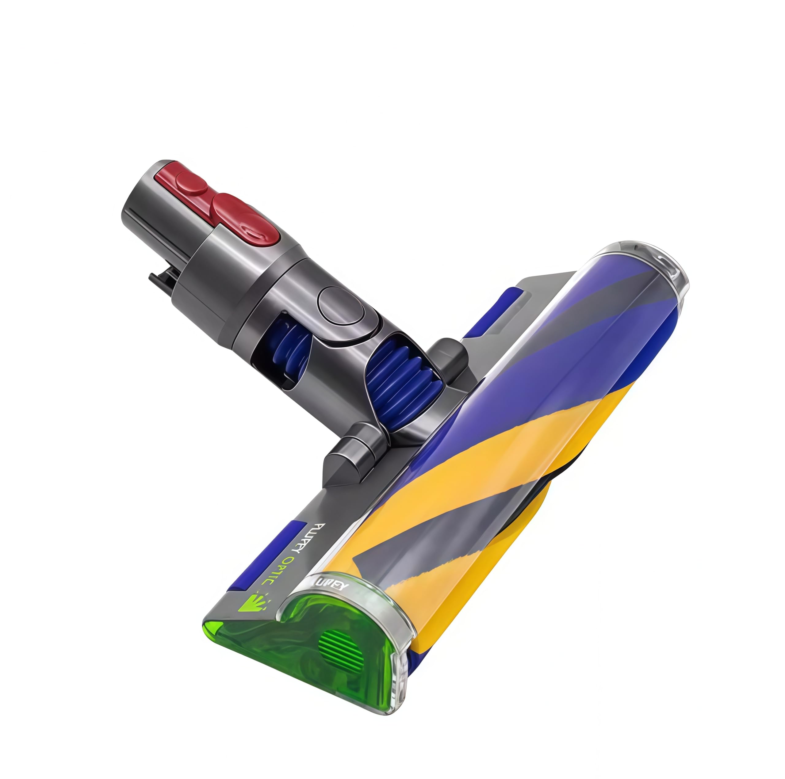 Cabezal de cepillo óptico ligero y suave de repuesto para aspiradoras inalámbricas Dy-son V7, V8 V10 Absolute, V11 V15, cabezal de rodillo suave con luz LED verde de repuesto para suelo duro