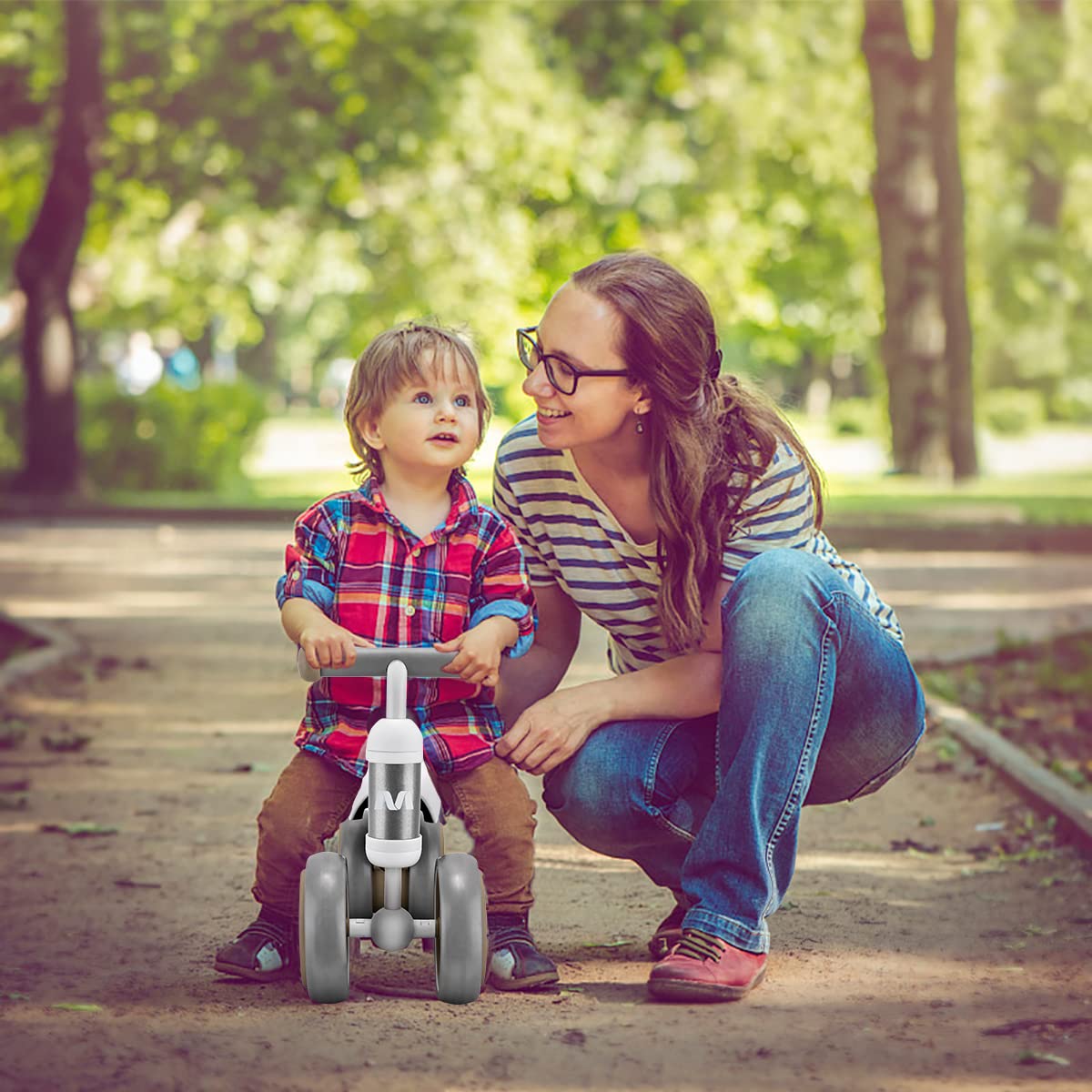 VITONIS Bicicleta sin Pedales para niños a Partir de 1 año de Equilibrio, Juguetes Bebes 1 Año, Bici Bebe con 4 Ruedas para bebés de 10 a 24 Meses Niños y Niñas como Regalo
