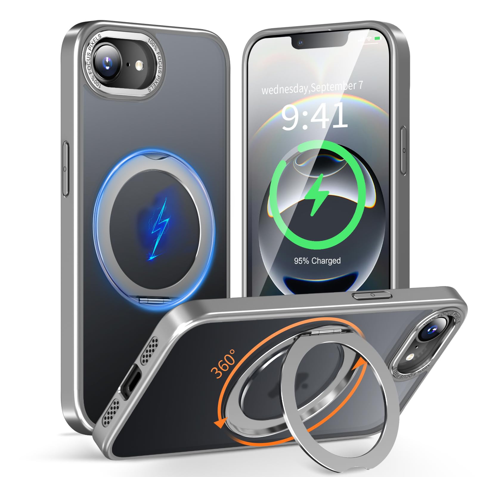 Amazon.co.jp: KWATUNG iPhone 16e 用 ケース magsafe対応 ワイヤレス