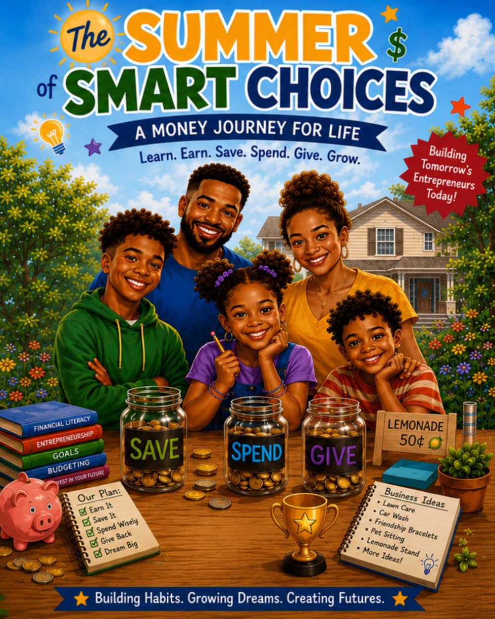 The Summer Of Smart Choices: A Money Journey For Life, Learn. Earn. Save. Spend. Give. Grow.