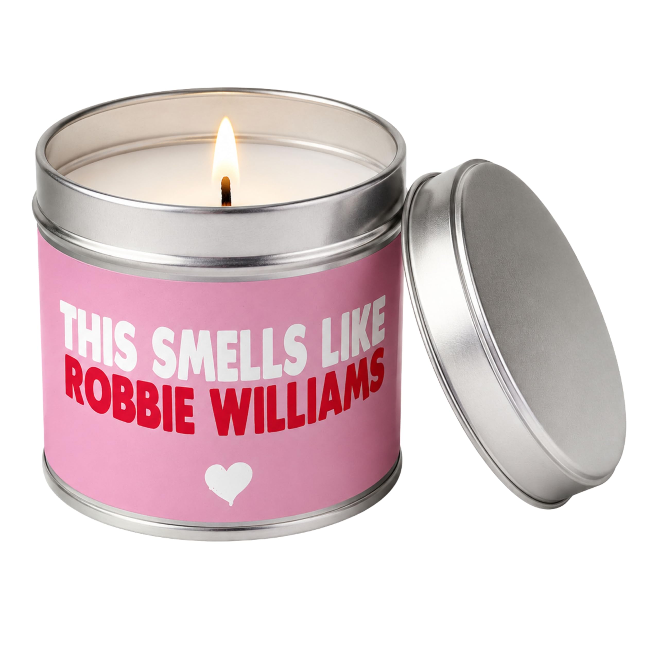 Wanky Candles Robbie Williams Funny Scented Tin Candle for Music Fans