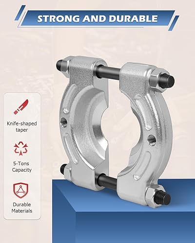 Miniatura 3 de DAYUAN Juego de 14 tiradores separadores de rodamientos resistente capacidad de 5 toneladas kit de extracción de rodamientos de 2 y 3 pulgadas