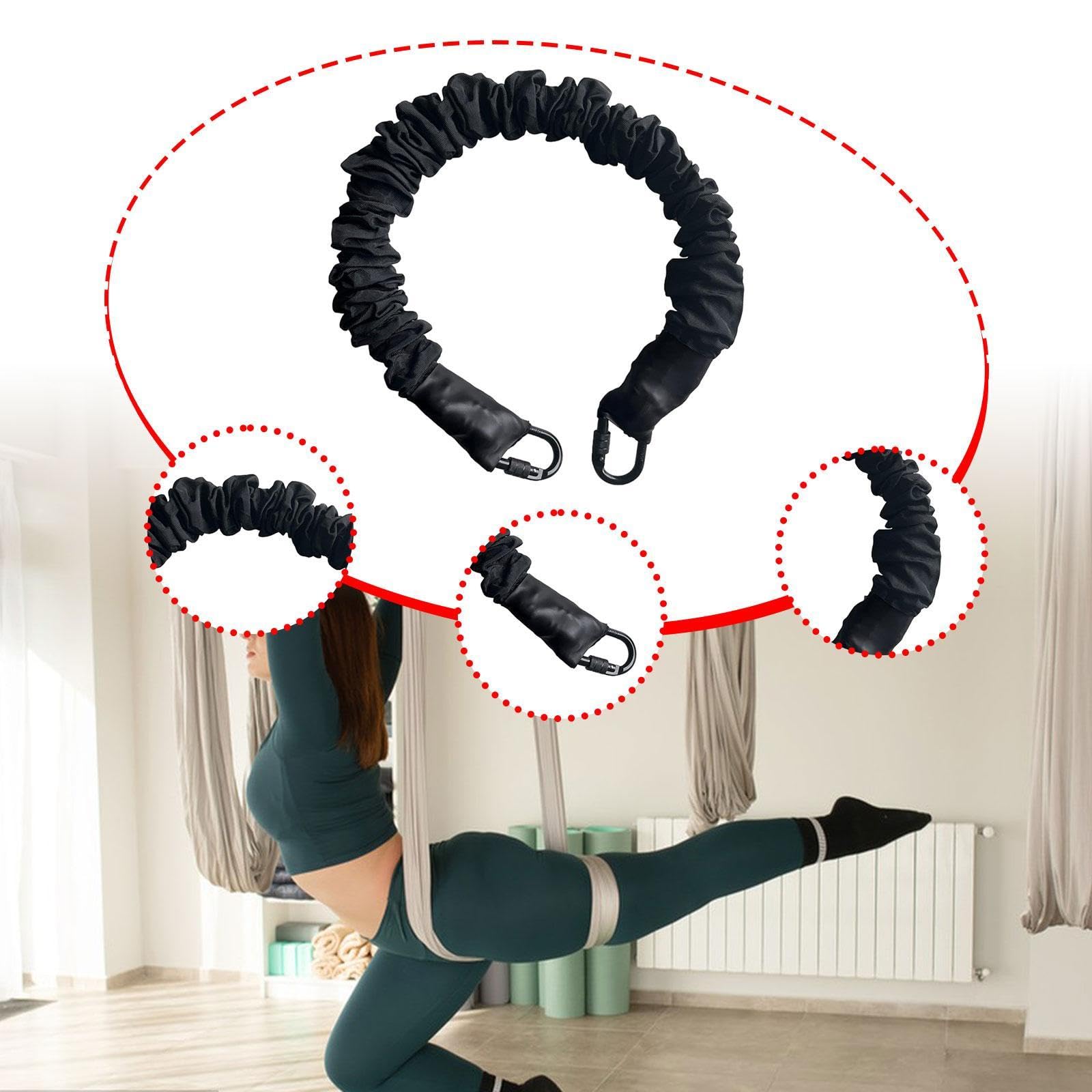 Elastico per Fitness con Gancio, Corda Professionale per Allenamento Fisico Ed Esercizi.