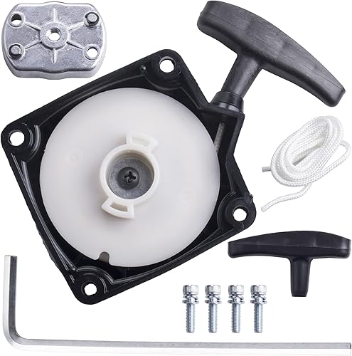 MWMNUN - Arrancador de retroceso con engranaje de garra para ATV de 43 cc, 47 cc, 49 cc, 50 cc, motos de bolsillo, mini picadores, cuatriciclos