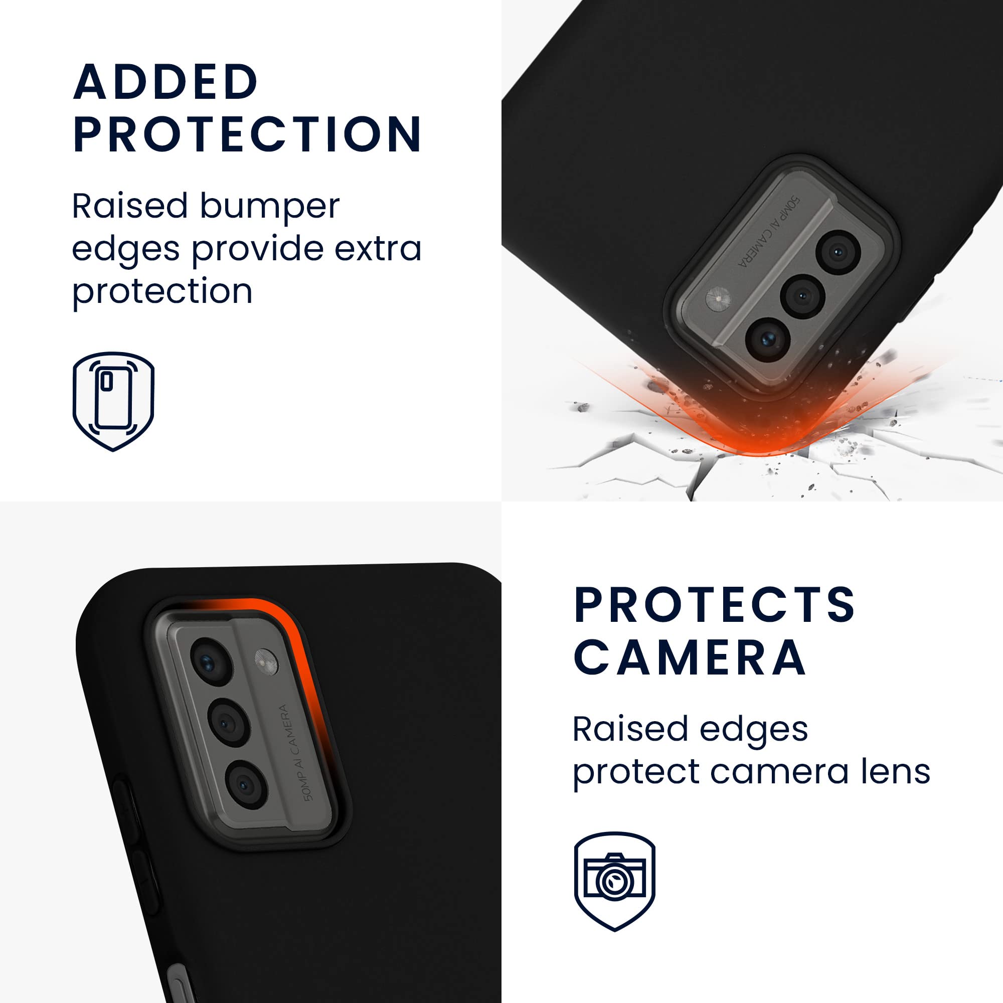 Custodia Personalizzata Per Nokia G22 Con Foto O Testo | Cover In Silicone Morbido Antiurto - 3