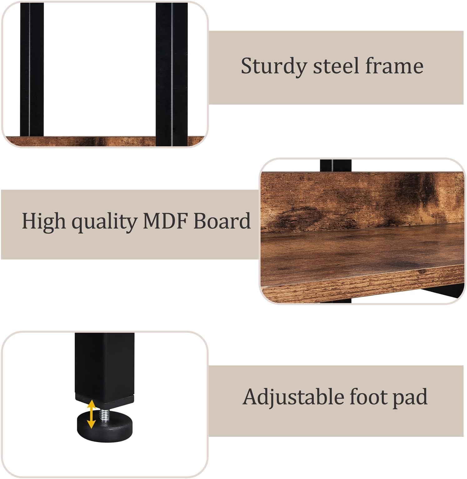 KIVENJAJA 5-Tier Bookshelf-brown