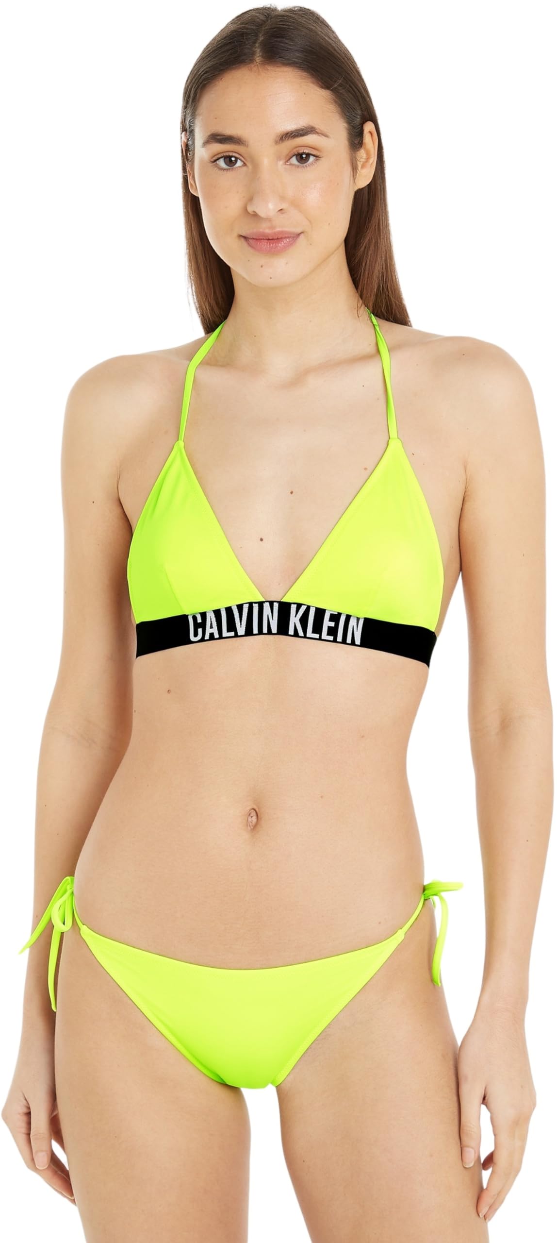 Calvin Klein Braguita de bikini para anudar en los laterales Mujer String Side Tie deportiva, Grün (Verde), XXL