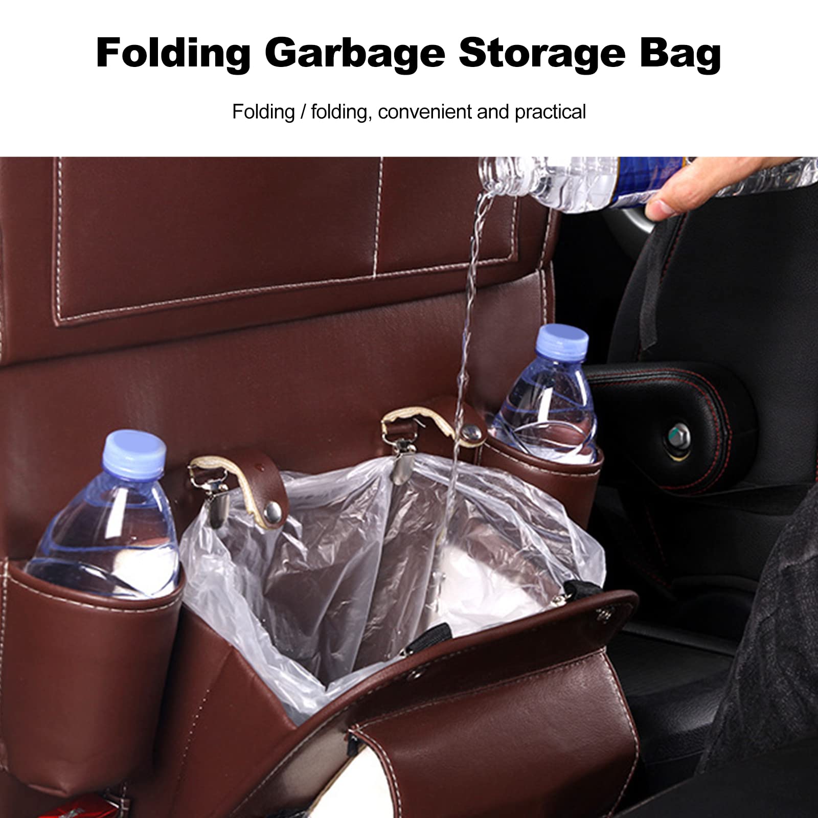 Ergocar Lederen achterbankorganizer voor de auto, organizer