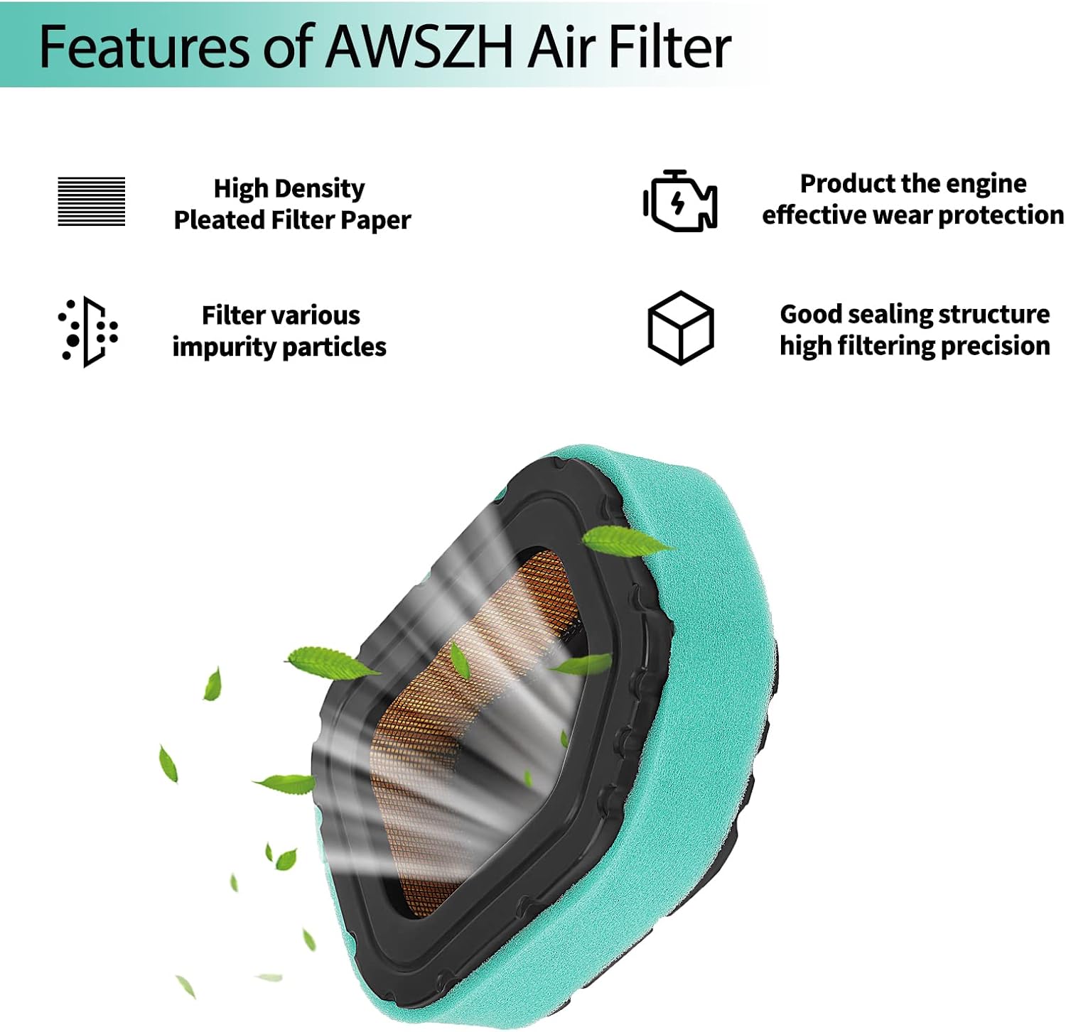32 083 05-S 32-083-03-S Air Filter and Pre Filter Cleaner Replaces for Kohler SV710 SV715 SV720 SV730 SV735 SV740 Engine Deere MIU11943 MIU11843 Craftsman 33180 Lawn Mower(4Packs)