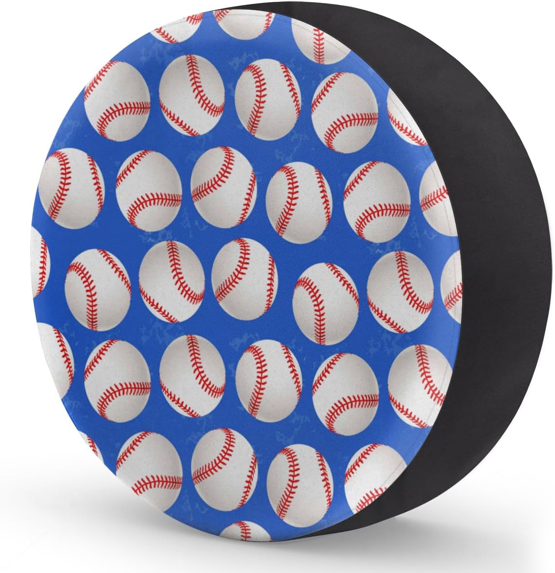 Baseball Theme Tire Covers Portable Spare Tire Cover Soft Durable Waterproof Dustproof Set of 4 Bags 16 Inches for Car Truck SUV Trailer Camper