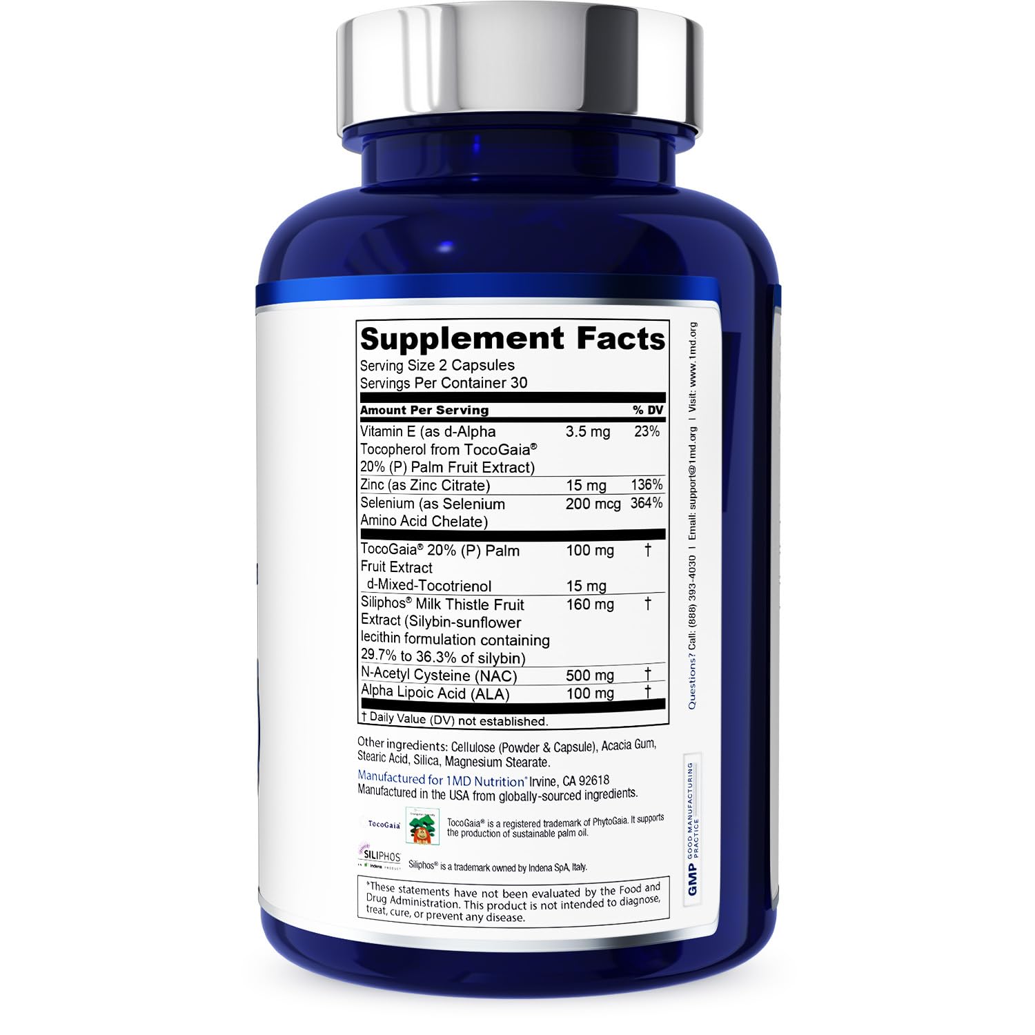 1MD Nutrition LiverMD - Liver Support Supplement | Siliphos Milk Thistle Extract & NAC - Supports Healthy Energy, Immunity & Overall Health - Liver Cleanse & Support | 60 Capsules — Amazon image 9