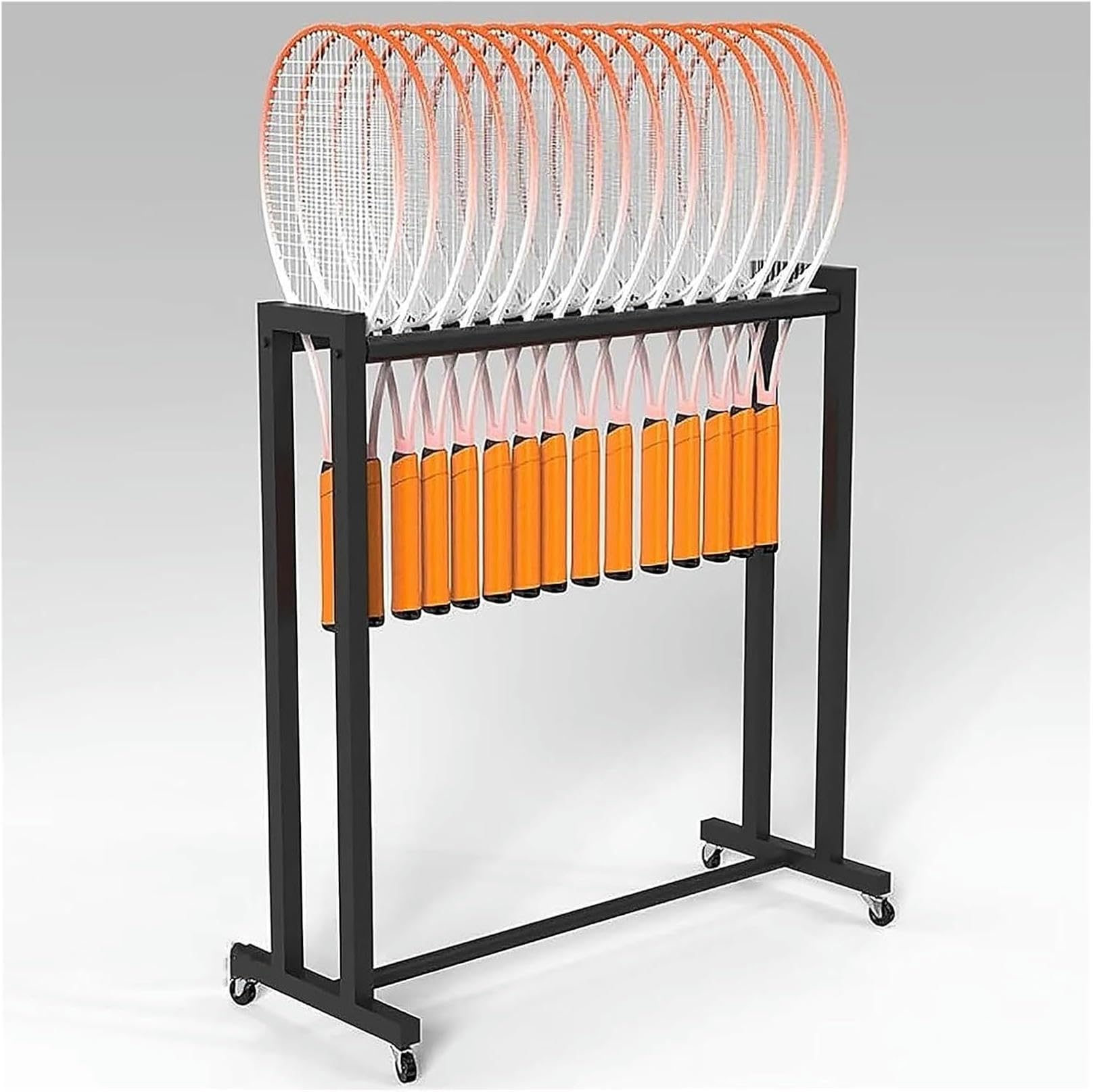 Chariot de rangement pour raquettes de badminton pour enfants et adultes meuble sur pied
