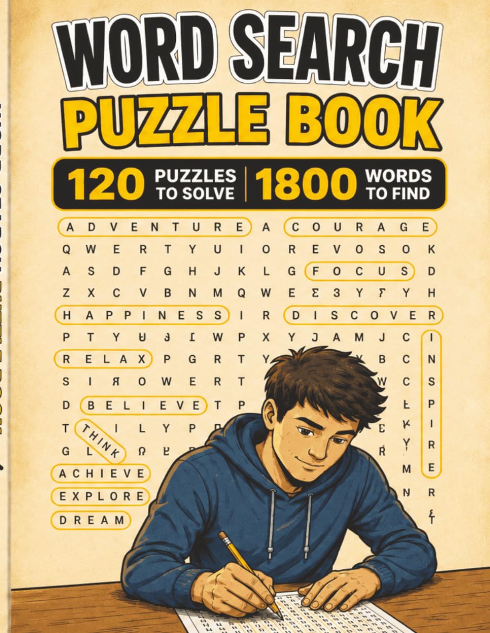Word Search Puzzle Book: Large Print Word Search Puzzles for Hours of Fun for Adults