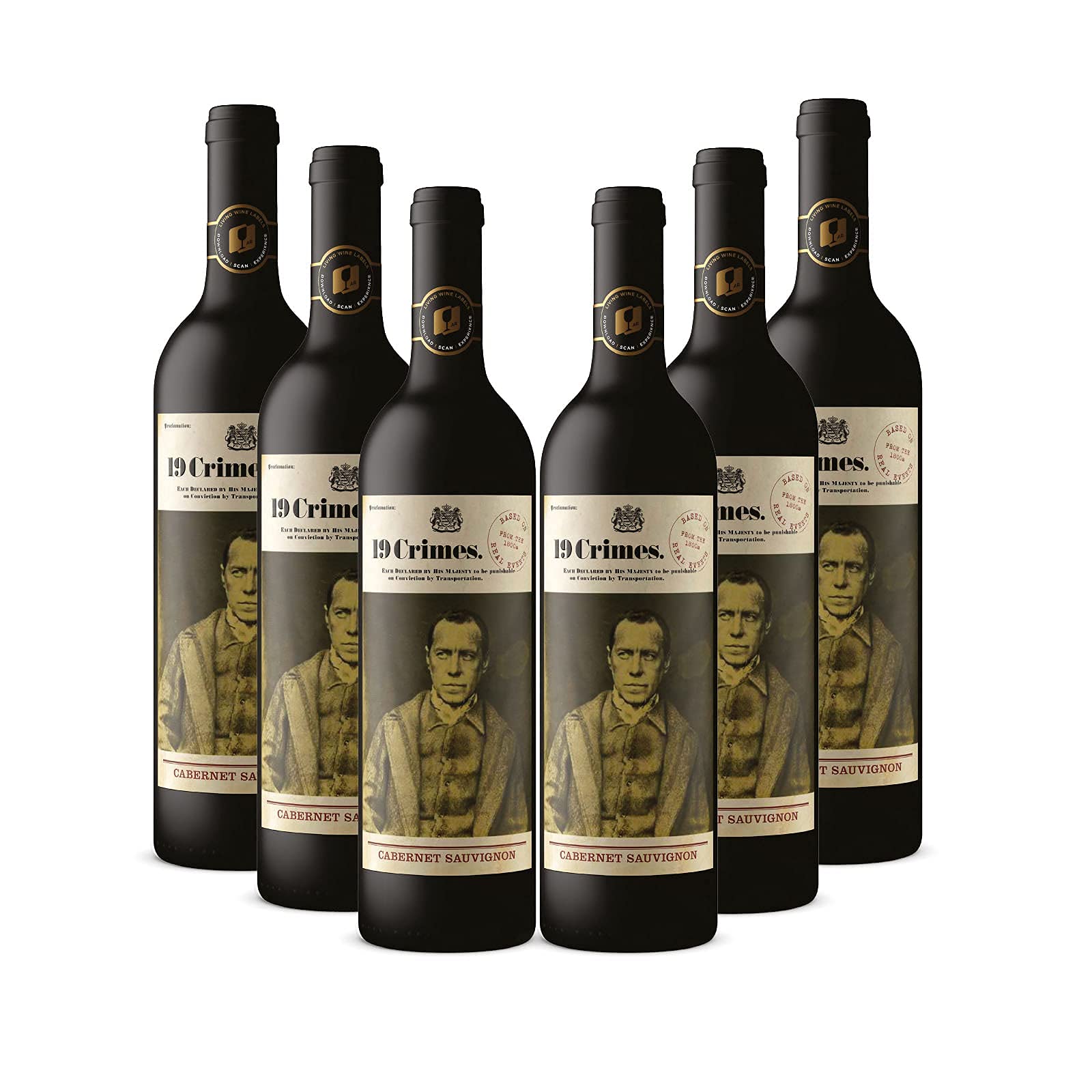 19 Crimes Cabernet Sauvignon, 6 x 750ml