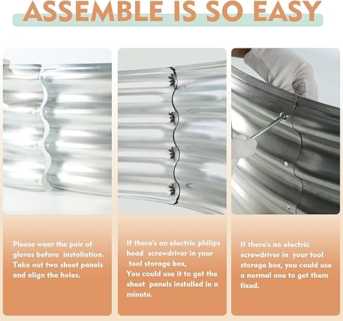 Miniatura 7 de Anillo de Fuego de Campamento de 32 Pulgadas de Diámetro, Gran Fosa de Fuego Redonda de Acero Galvanizado, Fosa de Fuego de Acero Resistente