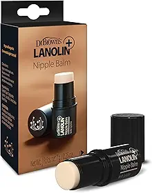 Dr. Brown's Lanolina + bálsamo para mamilos, pós-parto e amamentação essencial – acalma e protege os mamilos secos e rachados