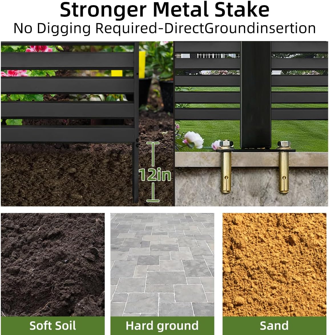 38" W x 42" H Air Conditioner Fence 3 Panel- Air Conditioner Fence Screen, Outdoor Enclosure for Pool Equipment Trash Can Privacy Fencing Panels ，Applicable to Metal Fencing for Backyards and Patios