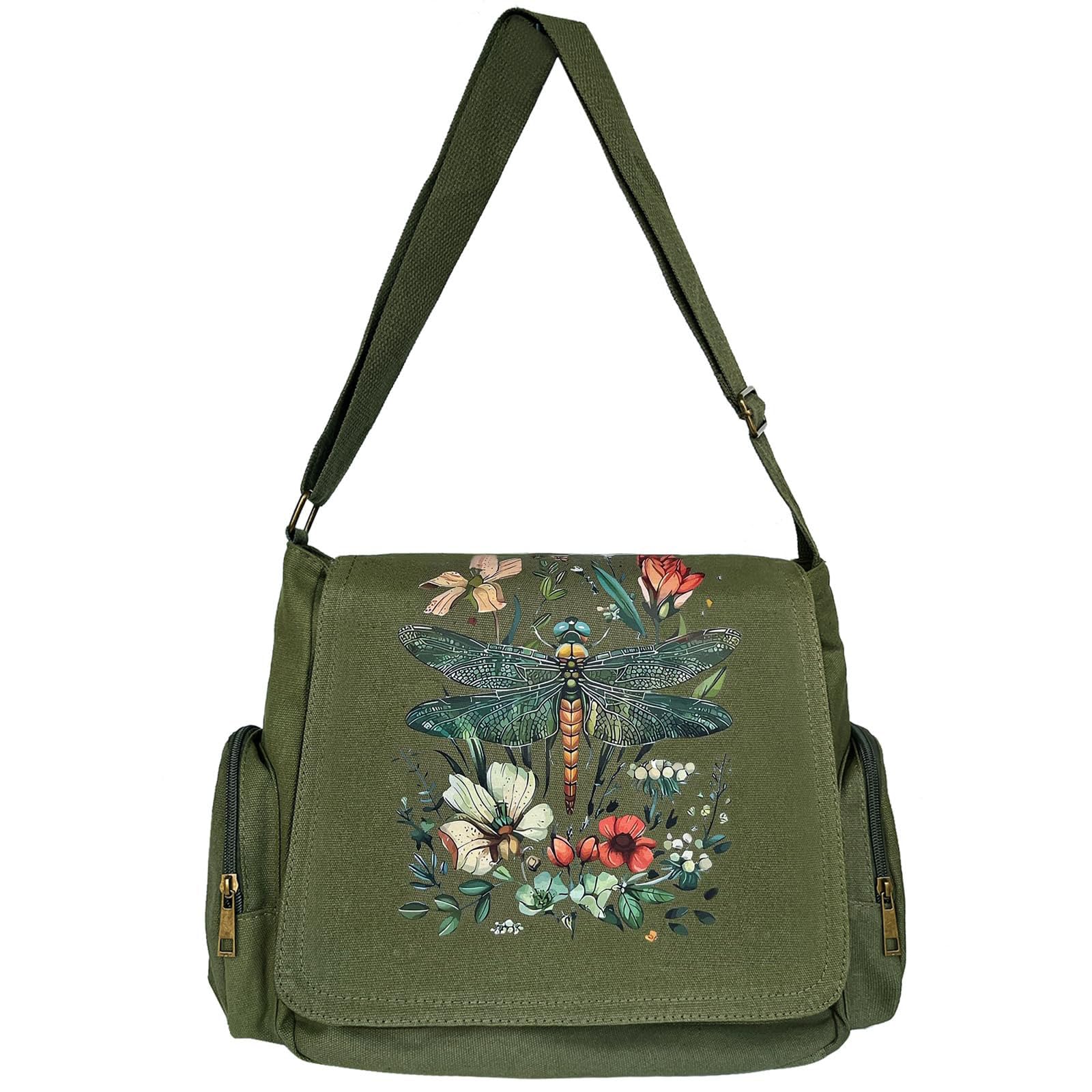 VODIU Personalized Pattern Messenger Bag Cute Canvas Crossbody Bags for Women/Men Shoulder Handbags Hobo Purses with Pockets