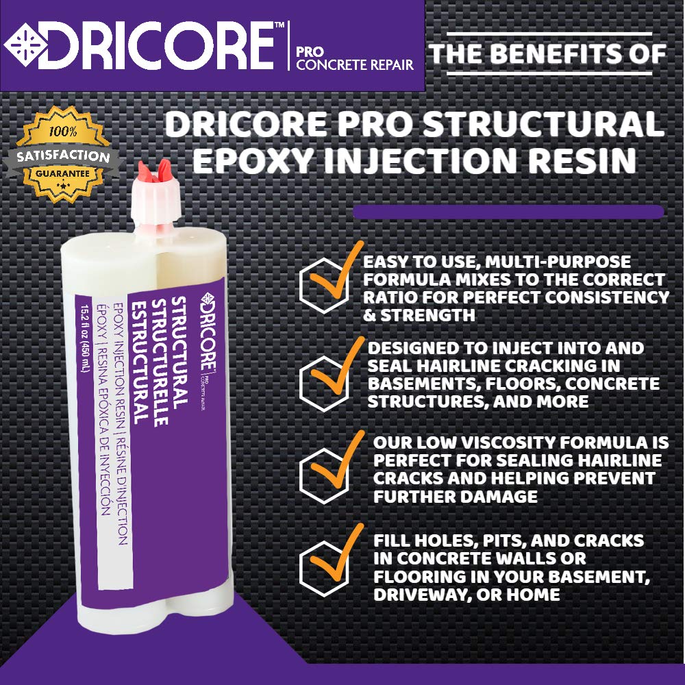 Buy DRICORE PRO Concrete Repair Structural Epoxy Injection Resin (6
