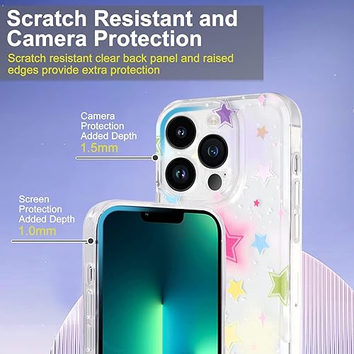 Miniatura 3 de PNATEE Funda delgada para iPhone 11, funda delgada a prueba de golpes, funda protectora para iPhone 11 (6.1 pulgadas), estrella con purpurina