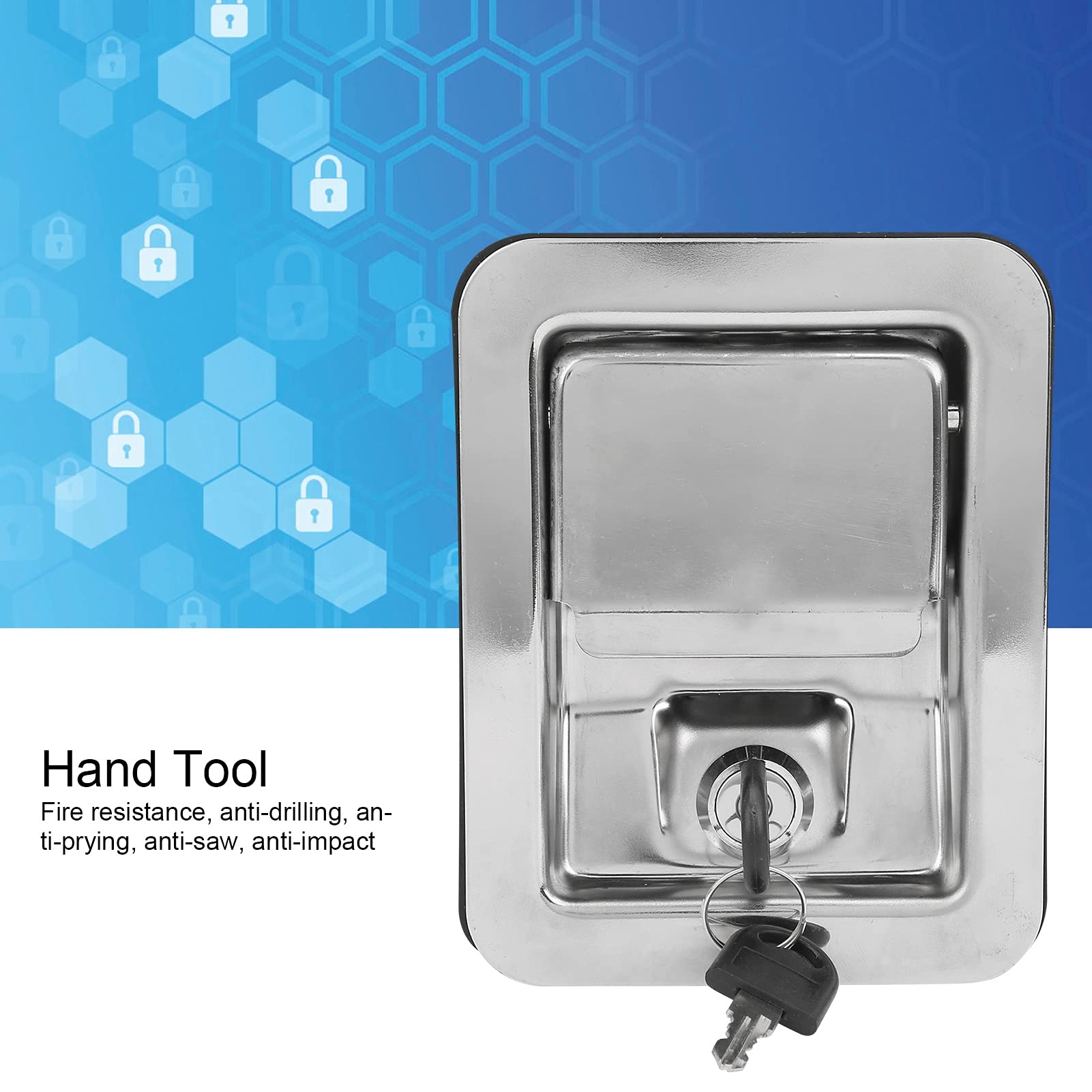 Loquet à Palette En Acier Inoxydable 304 Avec 2 Clés Et Joint