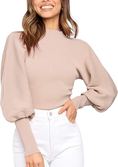 long mock neck sweater