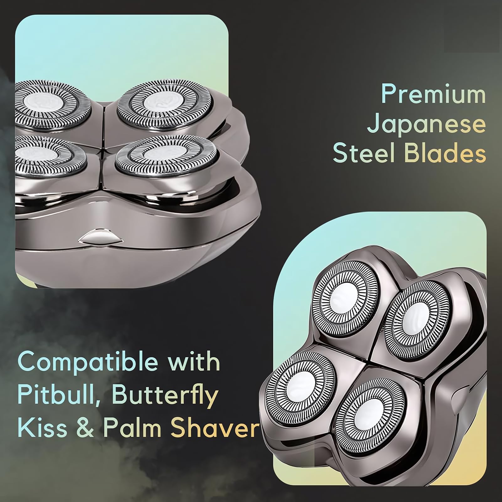 Skull Shaver, golarka do łysienia, ostrze zastępcze kompatybilne z golarkami Pitbulls Gold PRO, Silver PRO, Platinum PRO i Butterfly Kiss PRO, głowica zamienna Pro 4