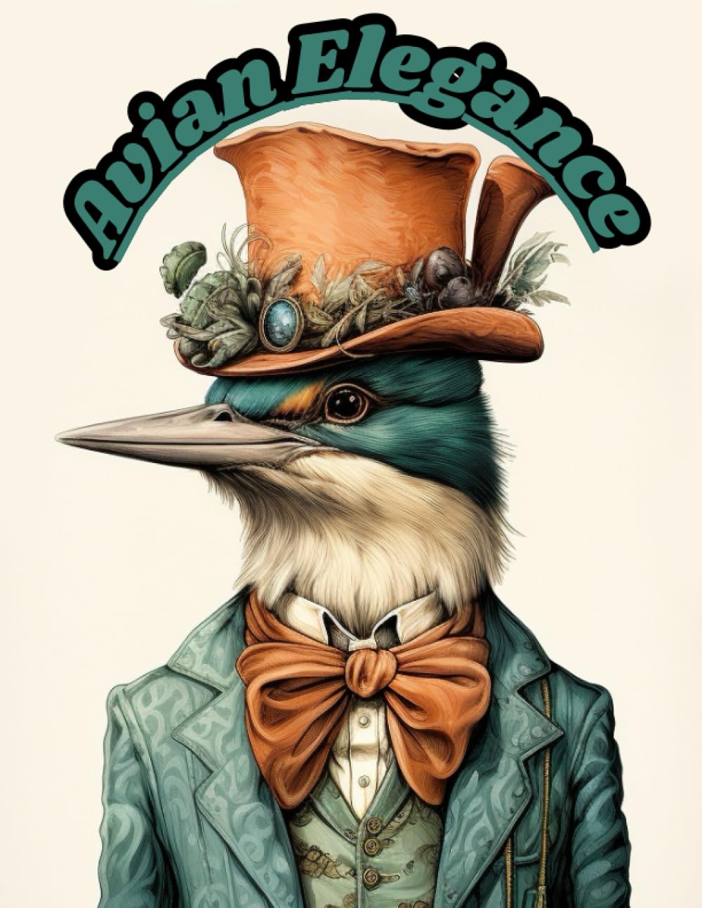 Avian Elegance: A Stylish Birds Coloring Book, Collection of 40 Artistically Made Illustrations For Tranquility and Calmness