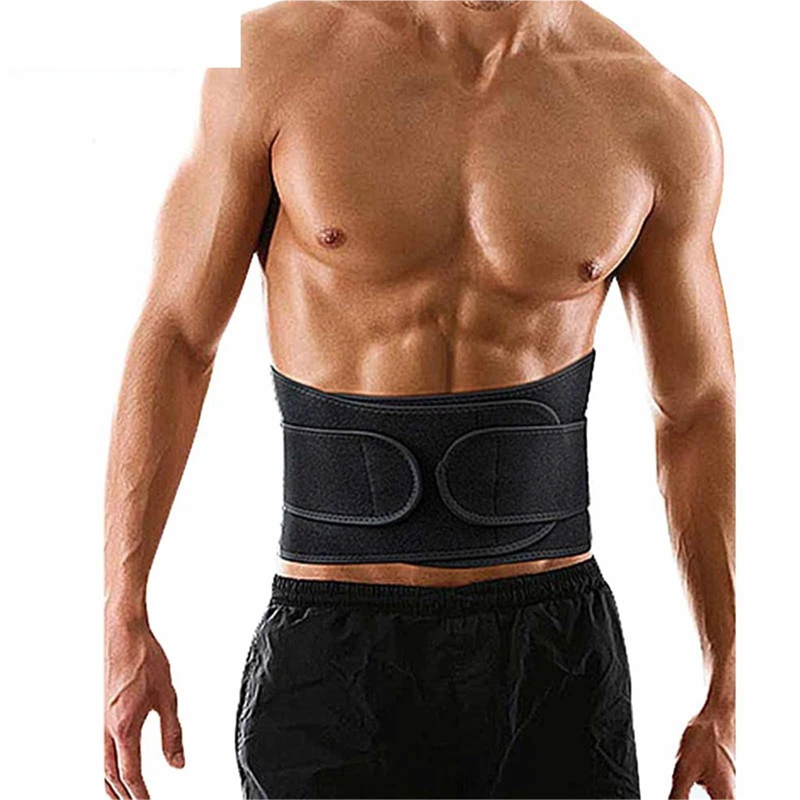 Ceinture de Leste Musculation Ceinture de soutien lombaire réglable for le sport, avec doubles sangles respirantes, unisexe
