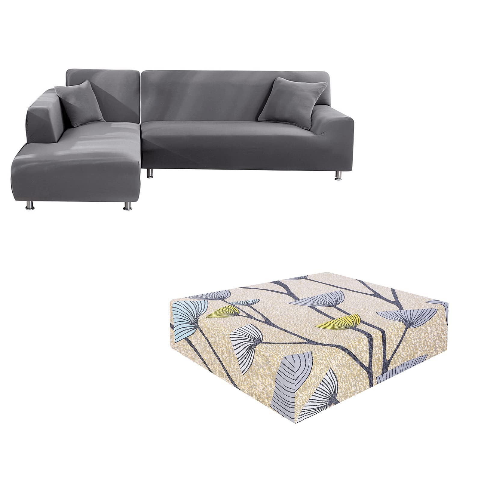 NIBESSER Printed Sofa Couch Cushion Covers Sectional Couch Covers