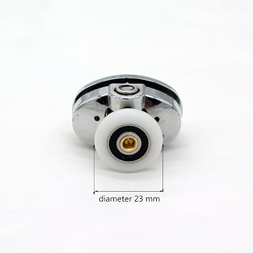 Set of 8 New Oval Butterfly Single Wheel Shower Door Rollers 23mm