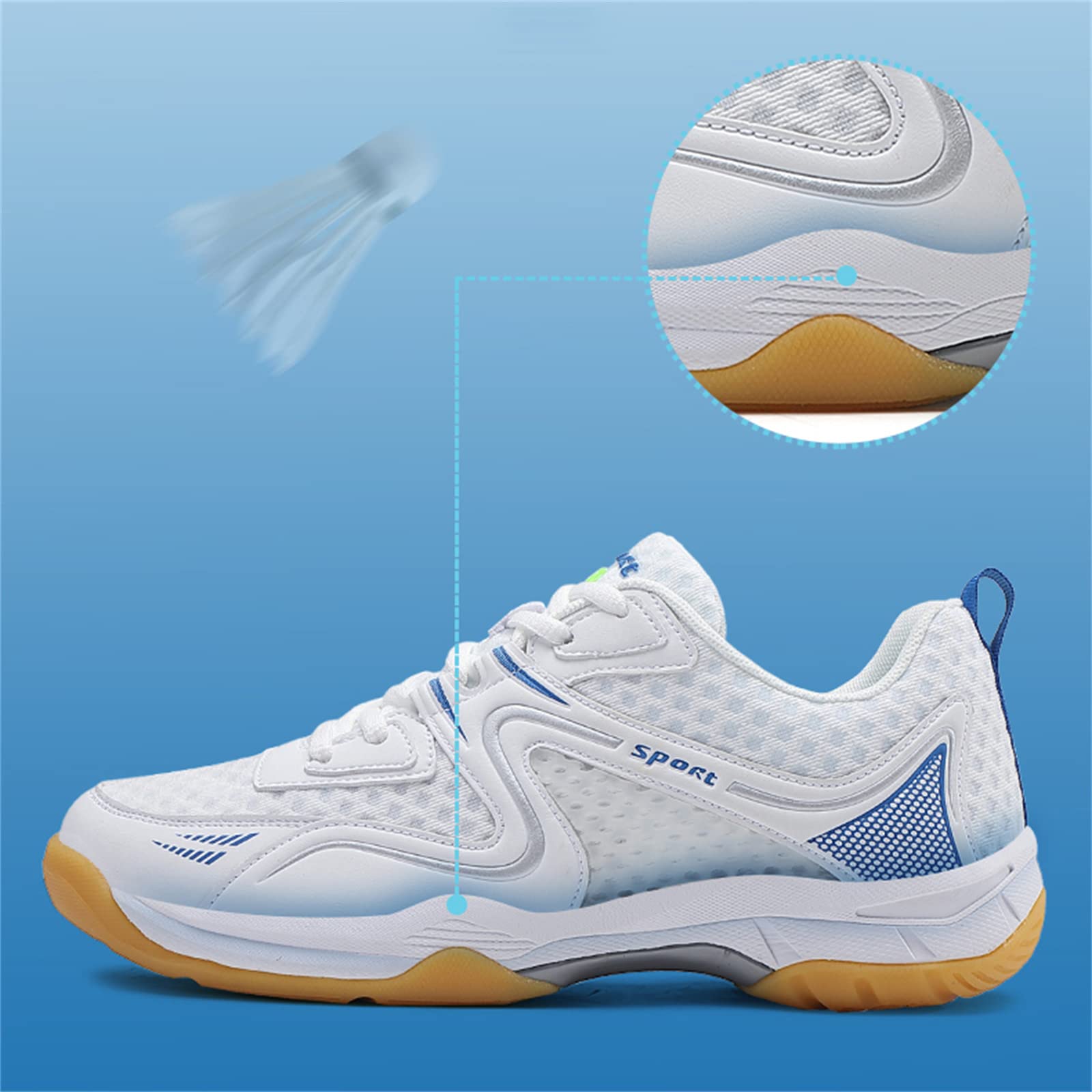 Męskie buty do badmintona Lekkie buty halowe Unisex Antypoślizgowy bufor Oddychający na co dzień