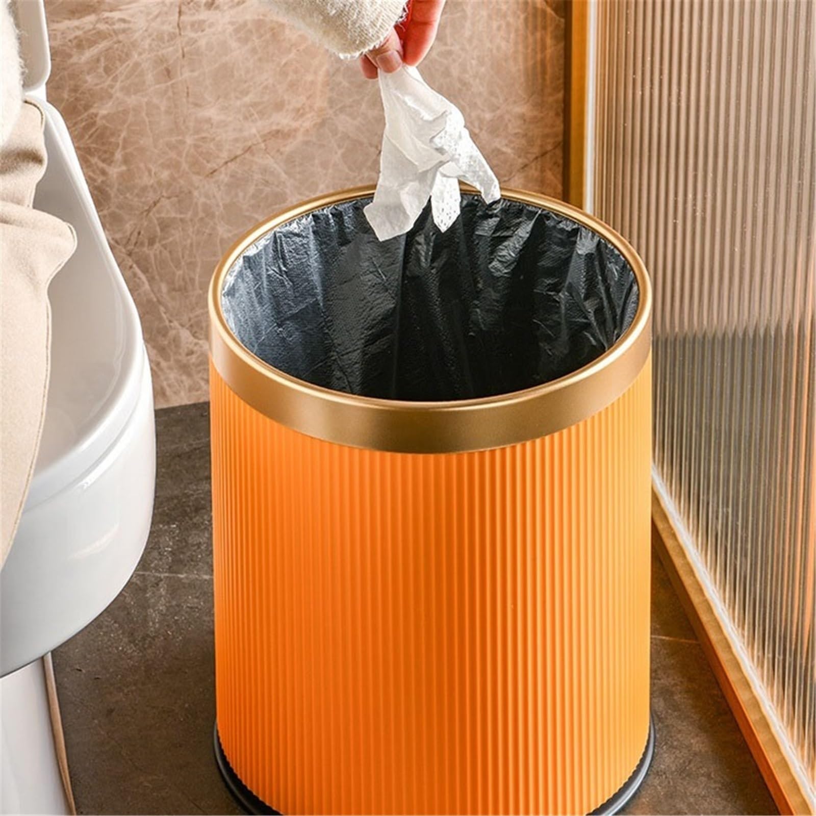 Cestino Pattumiera della Cucina Dell'ufficio(Orange)