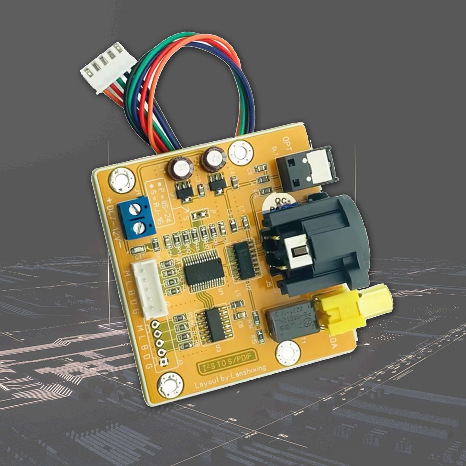 GY 770 Interfacce audio digitali di formato multiplo con fibre ottiche coassiali e segnali bilanciati uscite a bordo impostazione PCB audio