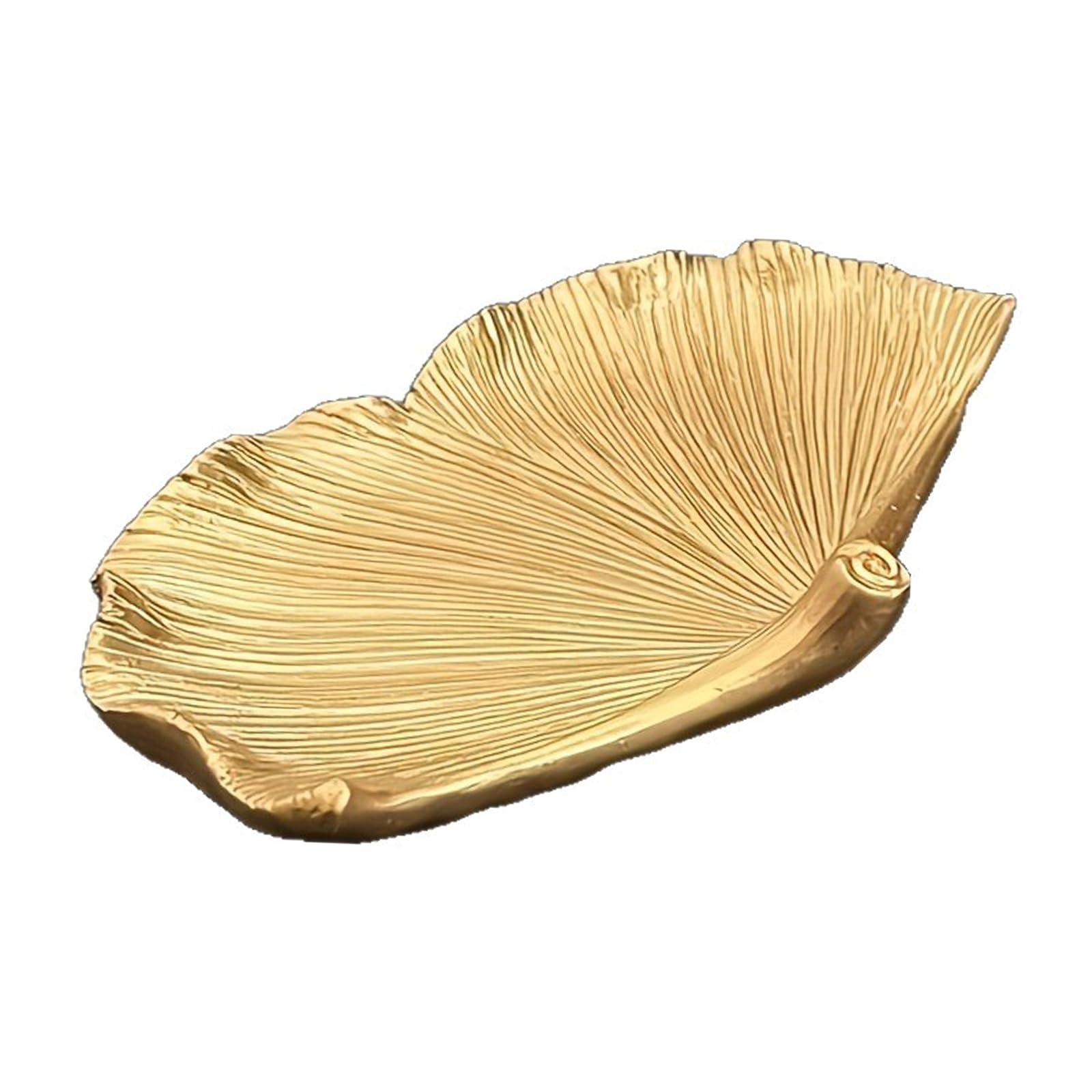 ZBIianxer Golden Leaves Shape Jewelry Rings Necklace Bracelets Holder Tray Organizers, Decorative Trinket for Home Entryway Rings Holder Jewelry Organizers