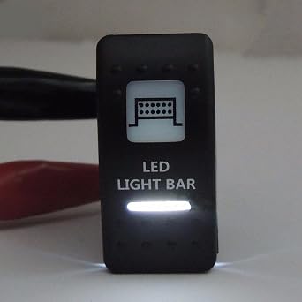 LED Light Bar Rocker Switch for Can-Am Commander Max Maverick x3 Defender Polaris Ranger RZR 4 XP 800 900 1000 ATV UTV Toggle Switch 3 Pin UTV ON-Off 20A/12V LED Light Bar Carling Rocker Switches