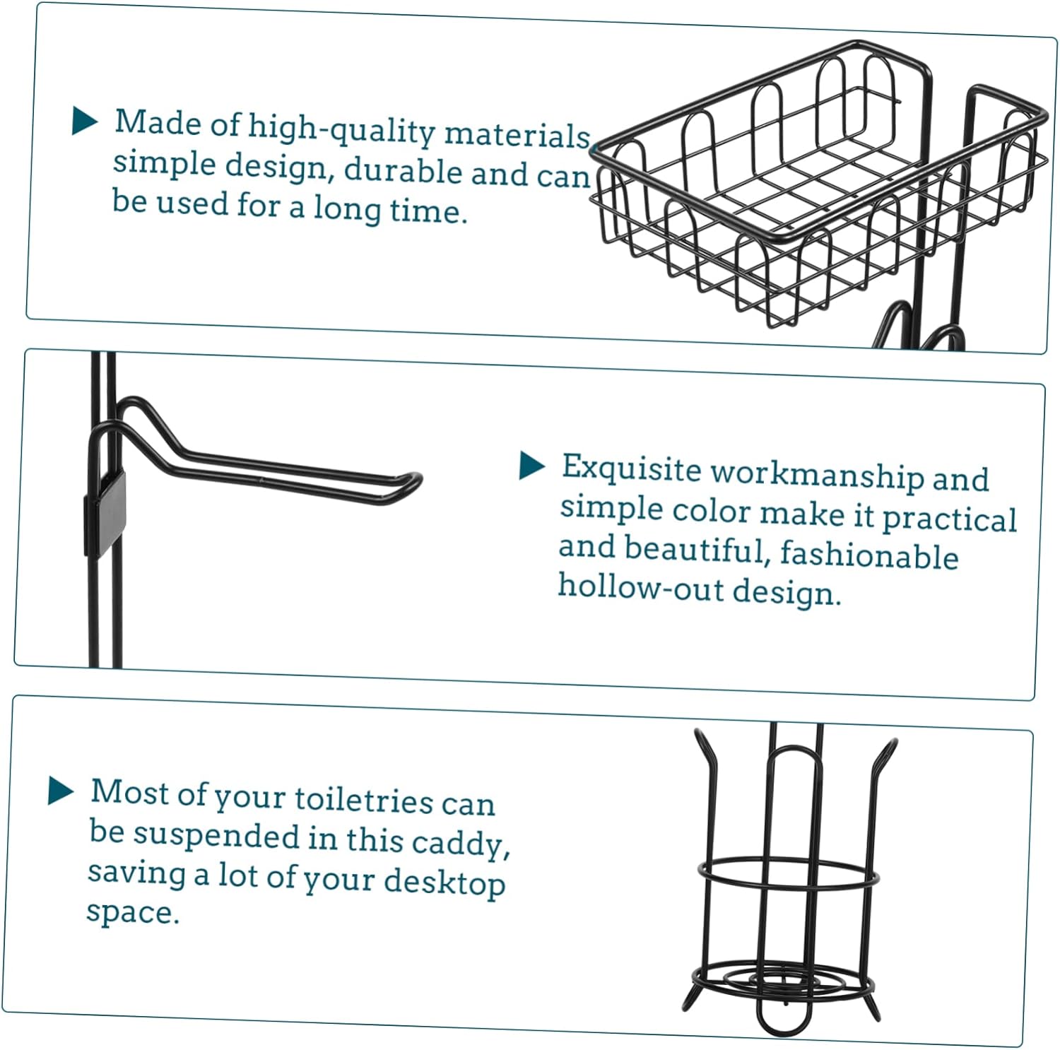 Veemoon Toilet Paper Holder Paper Rack for Bathroom Storage Removable Basket for Sundries Stable and Practical Tissue Holder Floor Design for Easy Access