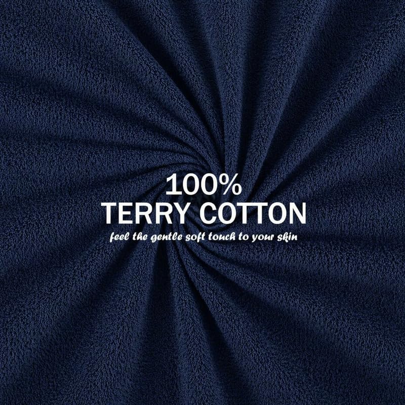 Image of Premium Waterproof Mattress Protector Cover Single Bed | Breathable Terry Cotton Bed Protector, Single Bed (72 X 36, 6 X 3 Feet - 2 to 10 inch - Royal Blue)