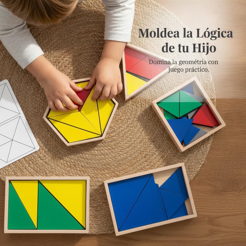 Giocattolo Educativo in Legno con Forme Geometriche per Bambini 4-6 Anni - per la prima infanzia | per l'attività didattica, Versione domestica
