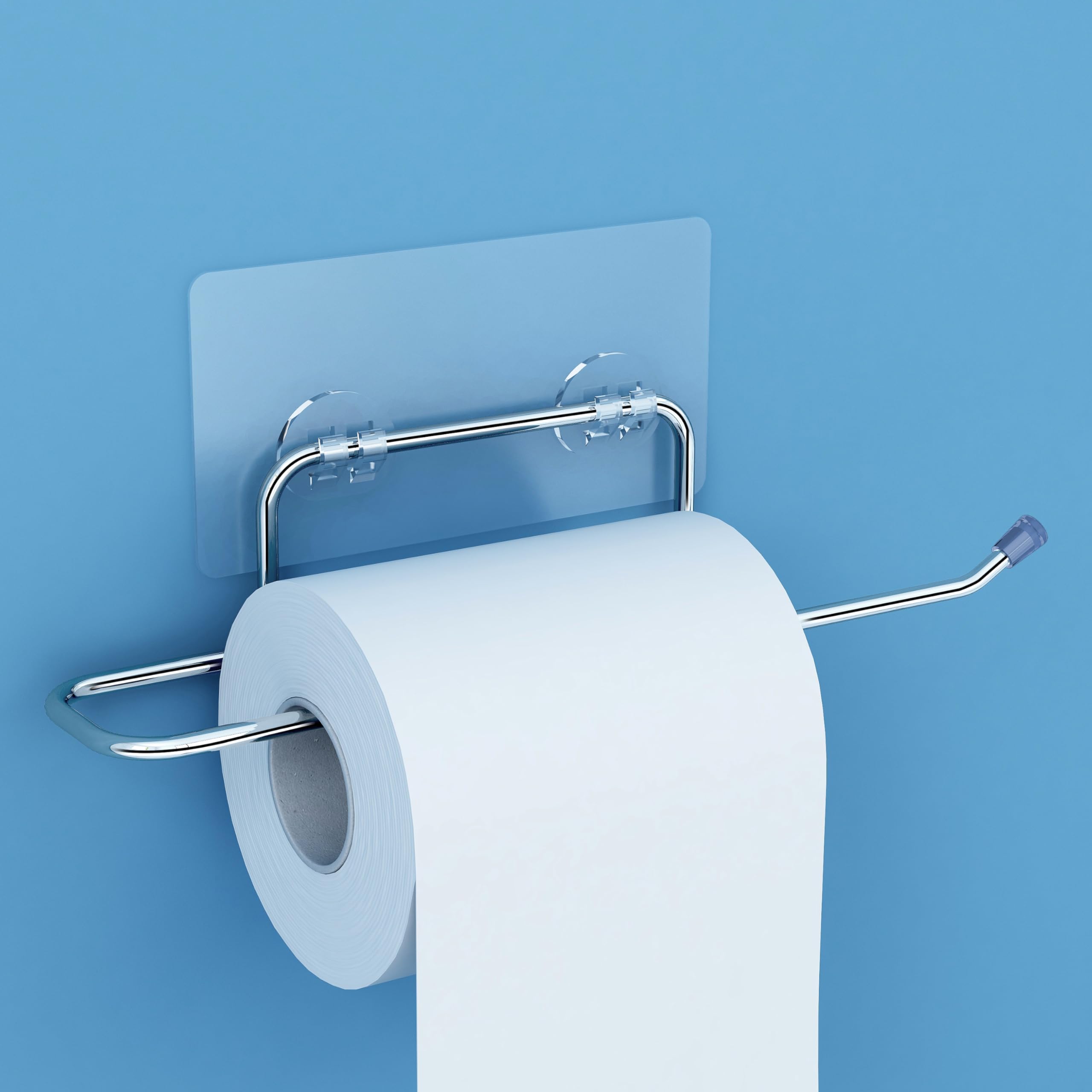 Plantex Self Adhesive Stainless Steel Toilet Paper Holder/Tissue Paper Roll Holder for Bathroom/Bathroom Accessories (Chrome - Pack of 1) (B0D11T8KGJ) Amazon Price History, Amazon Price Tracker