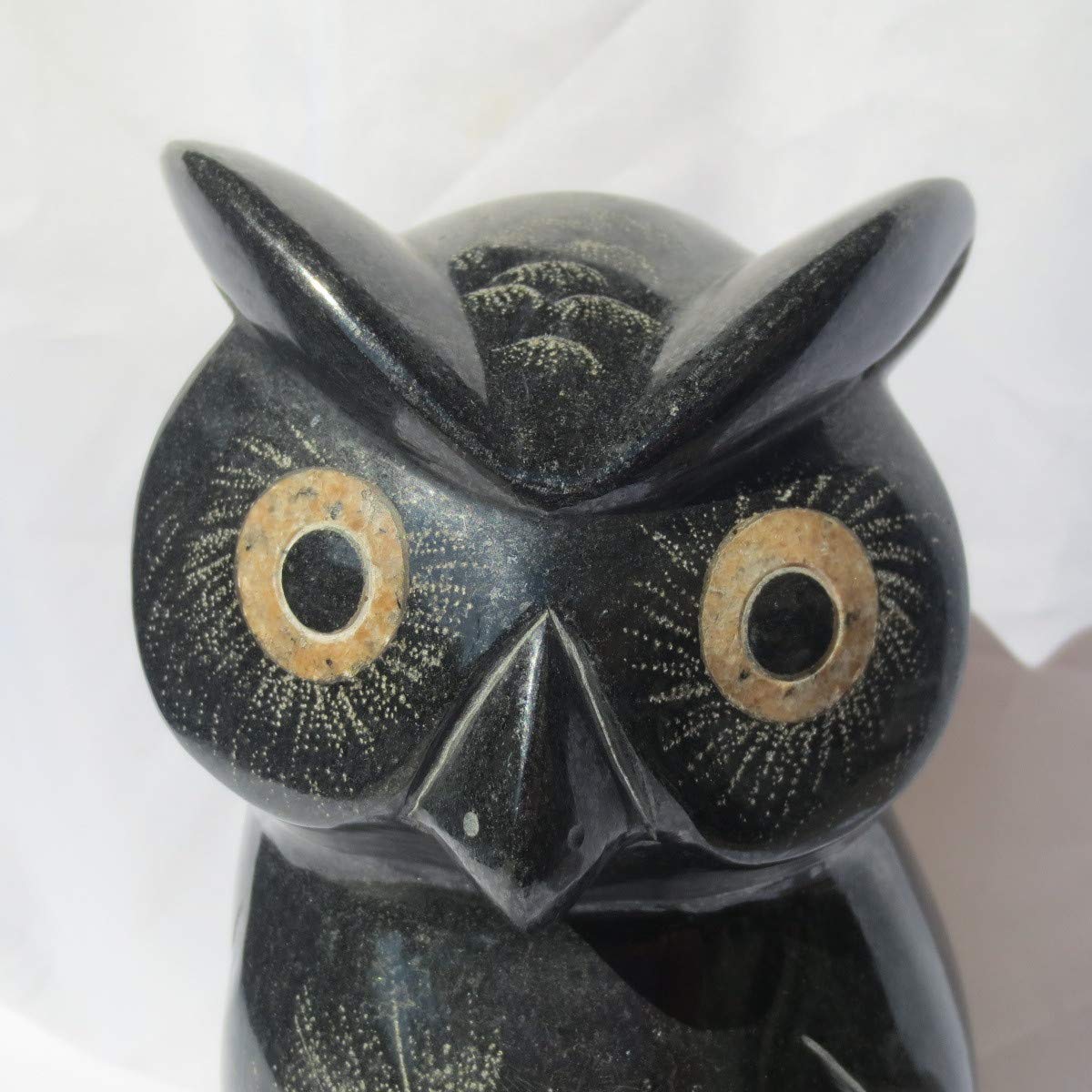 置物 フクロウ ふくろう 梟 オブジェ 福郎 御影石 玄関 看板 縁起物