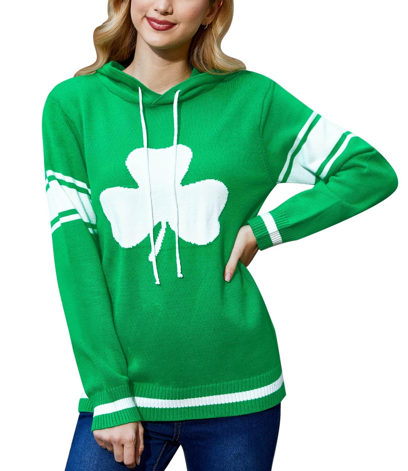 For G and PL Women's St. Patrick's Day Hooded Sweater
