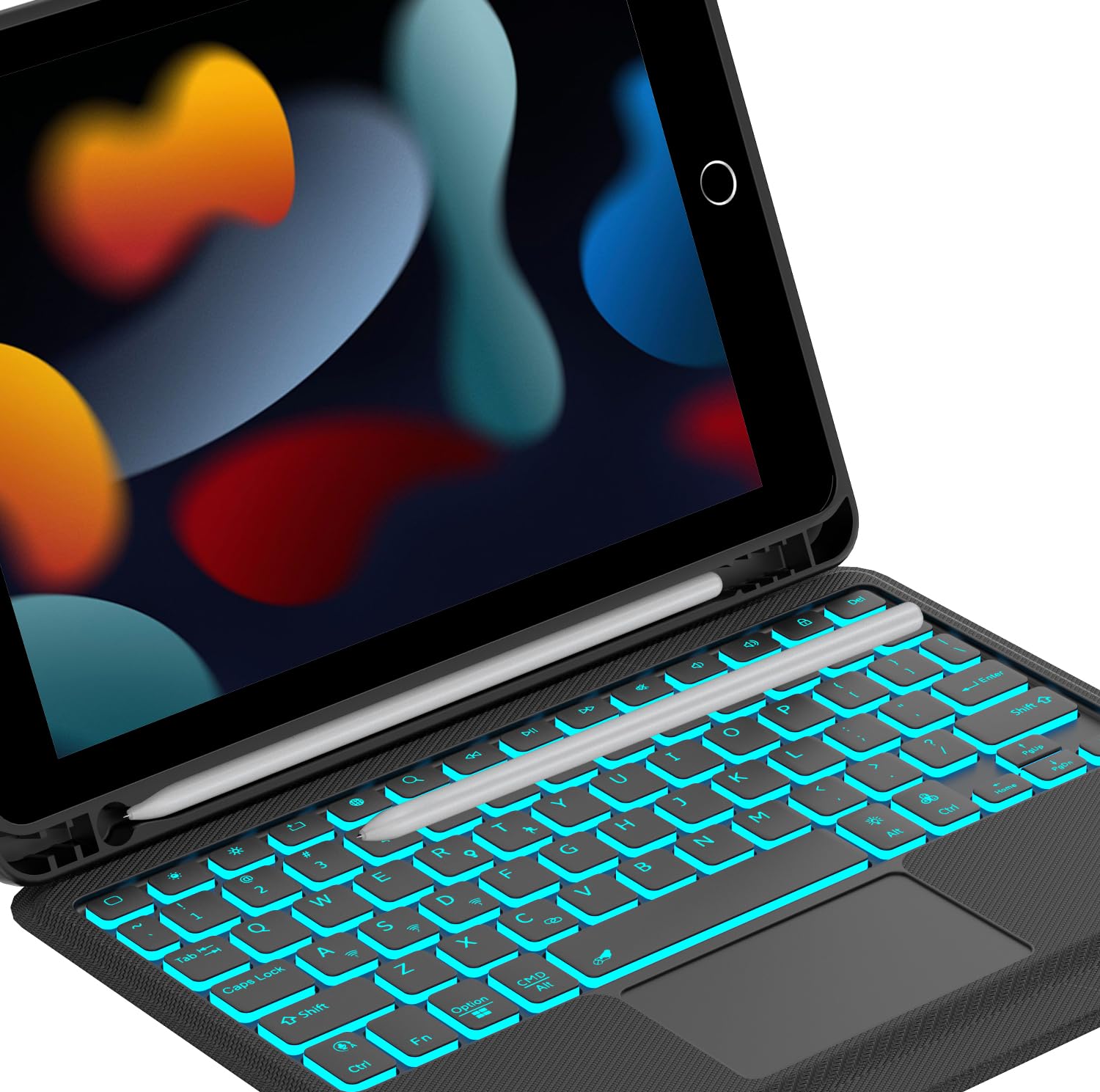 Amazon.co.jp: 【2025 iPad 第9/8/7世代 キーボード付きケース 縦向き