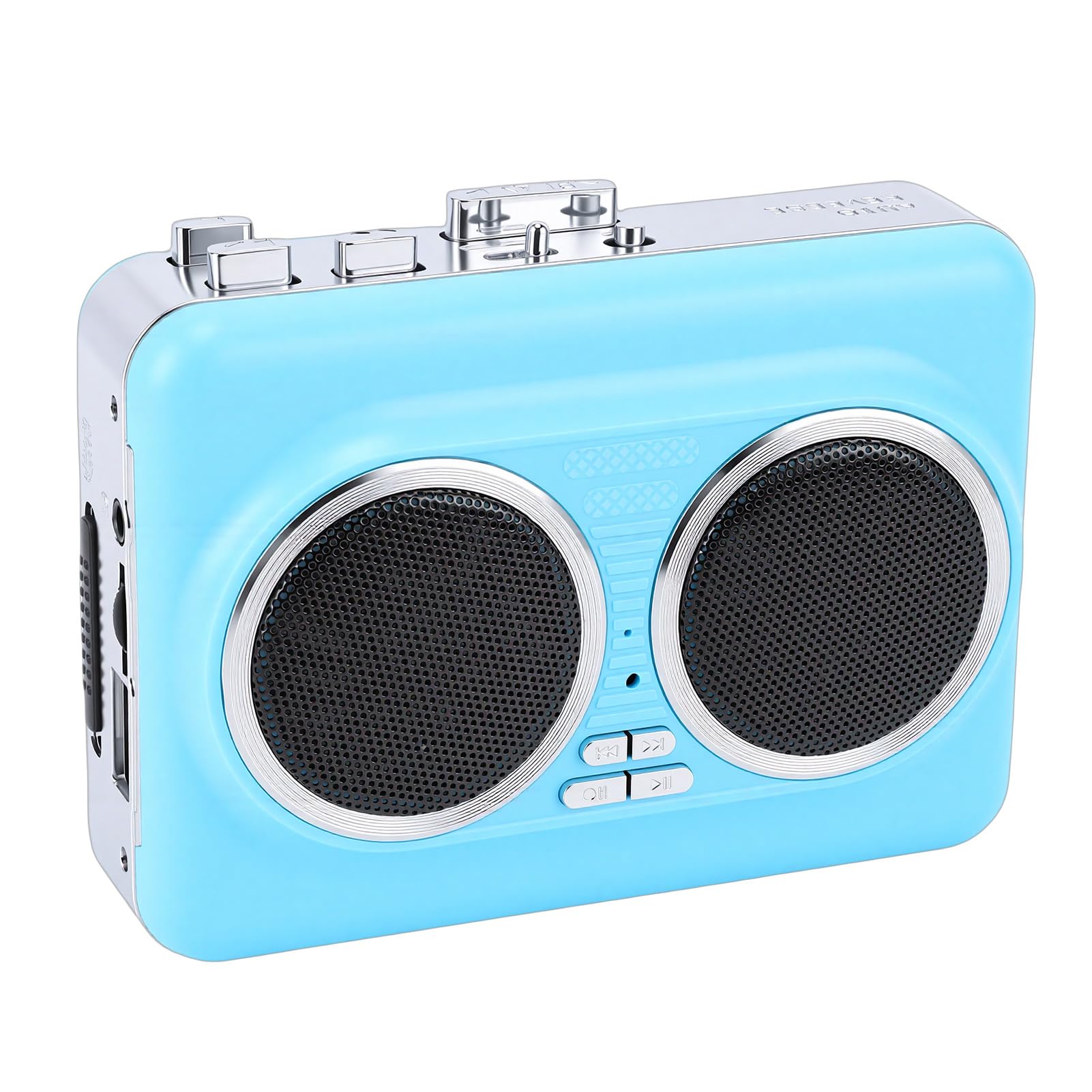 Cassette Tape Player with Dual Speakers