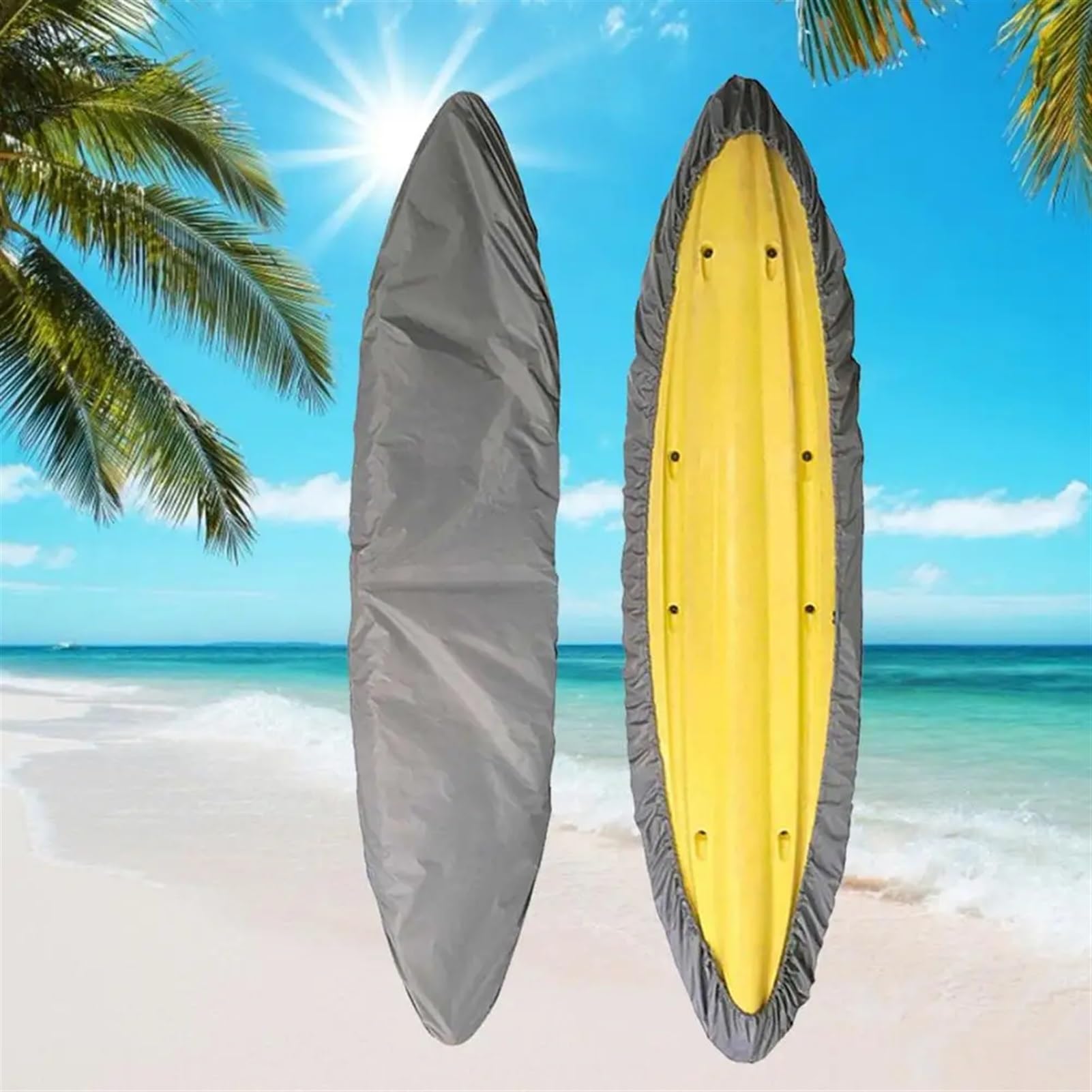 Abdeckplanen FüR Boote (Anwendbar 2-6 Meter) Kajak wasserdichte, staubdichte und UV-beständige Bootsabdeckung aus Oxford-Stoff Boat Cover(3.5m)