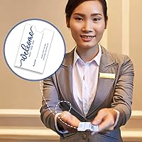 Vista 6 de Geyee 500 fundas para tarjetas de hotel para llaves de hotel, 2.4 x 3.5 pulgadas (estilo clásico)