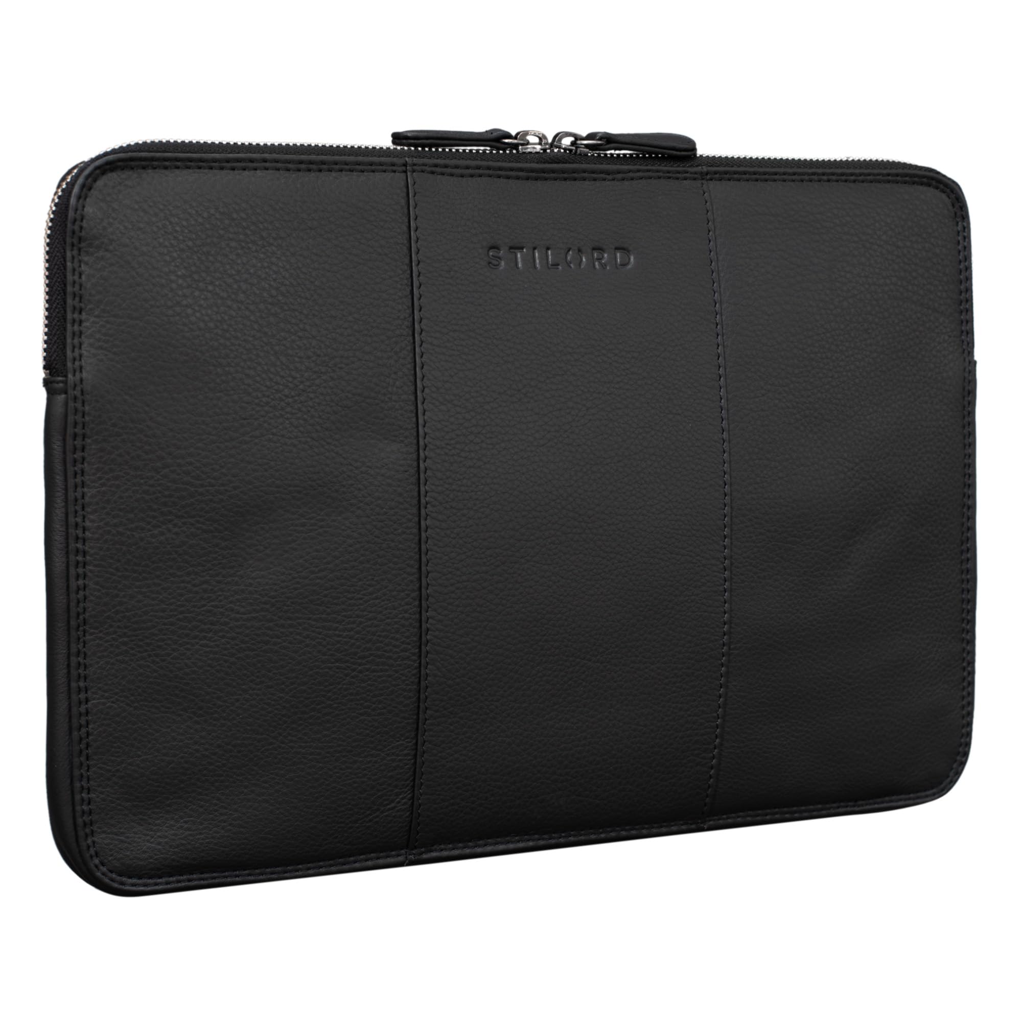 STILORD “Wilson” Custodia PC 13,3 Pollici in Pelle Sleeve MacBook da 13 fino 14 Pollici per Tablet Portatile Vintage Colore:kara - cognac