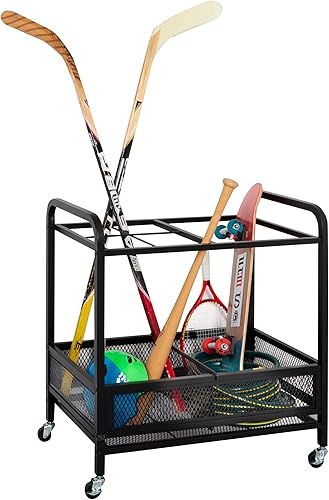 Honey-Can-Do Carro multiusos del almacenamiento del garaje del metal con las ruedas, negro SHF-09838 negro